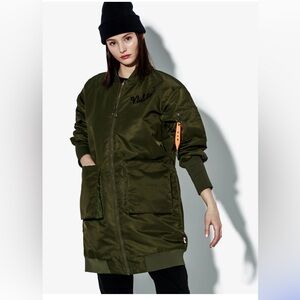 Nike Sports Wear MA1 Parka Light Weight Lined Jacket Women’s Large